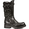 Bota Biker Itali Negro Antik Negro