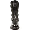 Bota Biker Itali Negro Antik Negro