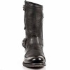 Bota Biker Itali Negro Antik Negro