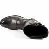 Bota Biker Itali Negro Antik Negro