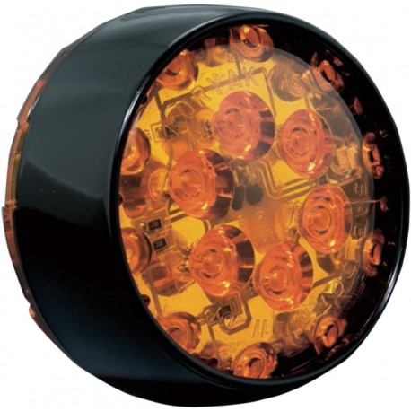 LENS BULL LED AMB T/S BLK