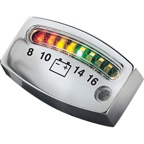 RELOJ BATTERY LED CHROME