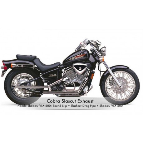 Escapes COBRA Slash-Cut Drag Pipes Honda Shadow VT600C