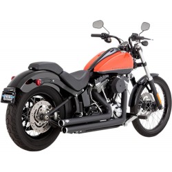 Escape Vance & Hines 2-2 Big Shots Negros para HD Softail 86-17