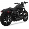 Escapes Vance & Hines Mini Grenades Negro para HD Sportster 04-22