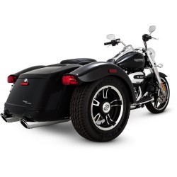 Silenciosos Twin Slash Slip-On para HD FLRT 17-25