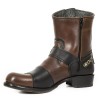 Bota biker Alaska Cuero Itali Negro