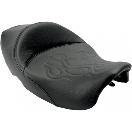 SOLO SEAT SADDLEMEN FLAME LTHR FLHR