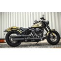 Silencioso Slip-On Rinehart 3" para HD Softail FLSTN/FLSTSB 07-17 Negro
