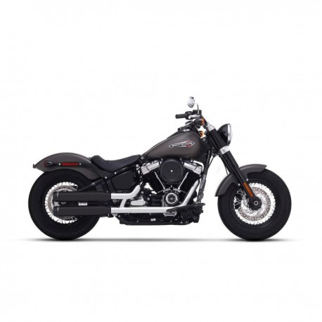 Silencioso Slip-On Rinehart 3.5" para HD Softail 18-24 Negro