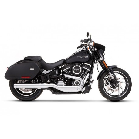 Silencioso Slip-on Rinehart 4" para HD Softail Sportglide 18-24