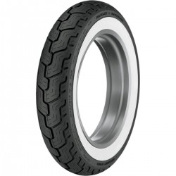 Neumático Dunlop D402 Banda Blanca Ancha MU85 B 16 77H TL HD Touring