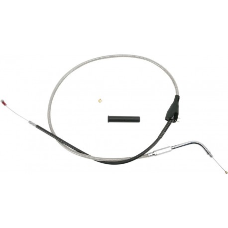 CABLE RETORNO ACELERADOR DRAG SPECIALTIES CON FUNDA DE ACERO INOXIDABLE TRENZADO 41.5