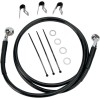Kit de Latiguillo de freno extendido +6" en vinilo negro para HD Softail 00-07