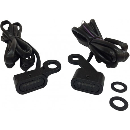 Intermitentes Drag Spacialties Negro Ahumado para HD XL 14-22