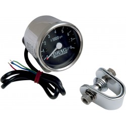 Tacómetro Electrónico Retroiluminado Drag Specialties 2.4" Negro