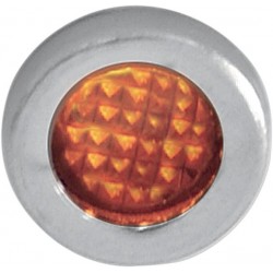 LUZ IND AMBER W/SS BEZ