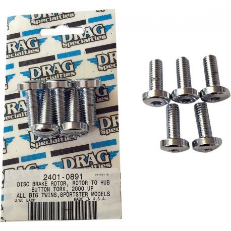 KIT DISCO DE FRENO TO HUB DRAG SPECIALTIES TRASERO CROMADO