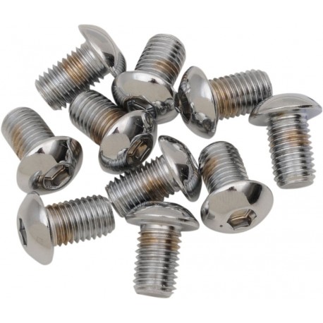 Tornillos de Cabeza Abotonada Cromados de tamaño rosca 5/16"-24 y longitud 1"