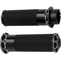 Puños Arlen Ness Fusion Beveled Black Anodizado para Acelerador Electrónico TBW