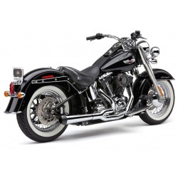 Escape Cobra El Diablo 2-en-1 Cromado para HD Softail FLST/FXCW/FXS/FXST 07-11