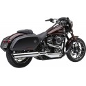 Silencioso Slip-on Cobra 909 Twins Cromado para HD Softail FLSB 18-22