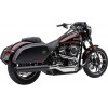 Silencioso Slip-on Cobra 909 Twins Negro para HD Softail FLSB 18-21