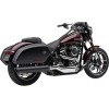 Silencioso Slip-on Cobra 909 Twins Negro para HD Softail FLSB 18-22