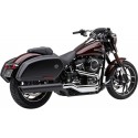 Silencioso Slip-on Cobra 909 Twins Negro para HD Softail FLSB 18-22