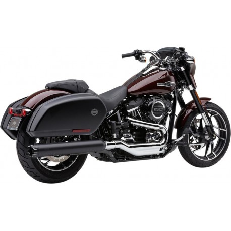Silencioso Cobra Dual Cut Negro Para HD FLSB 18-20