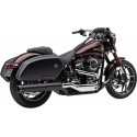 Silencioso Cobra Dual Cut Negro Para HD FLSB 18-20