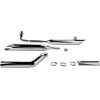 Silenciosos de Escape Slip-on Cobra Slash Cut Cromados para Yamaha XVS 650 04-11