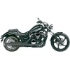 Silencioso Cobra 4" Scalloped Negro para Yamaha XVS 1300 Stryker 11-17