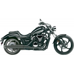 Silencioso Cobra 4" Scalloped Negro para Yamaha XVS 1300 Stryker 11-17