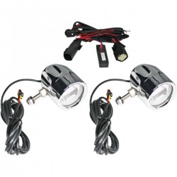 Faros Auxiliares Antiniebla Homologados ProBeam Led Halo Cromados HD Touring 14-21