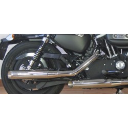 Escapes Homologados MCJ Royal 80 Cromados con Sonoridad Ajustable para HD Sportster 17-21