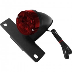 Piloto Trasero Led Homologado Universal con Soporte de Matrícula estilo Bobber