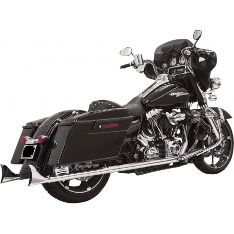 Silencioso Fishtail Bassani 36" con Dbkiller para HD Touring 95-16