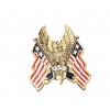 Emblema "Águila USA-Flag" Gold 6cm