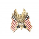 Emblema "Águila USA-Flag" Gold 6cm