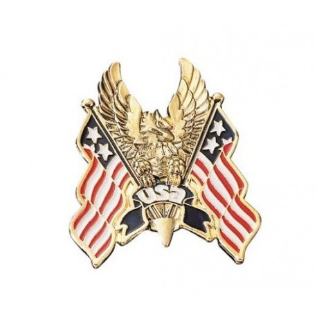 Emblema "Águila USA-Flag" Gold 9cm