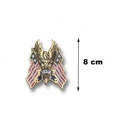 Emblema "Águila-USA-Flag" Gold 8cm