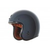 Casco Jet Retro Torc T-50 Gris Brillo