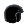 Casco Jet Retro Torc T50C Classic Negro Brillo