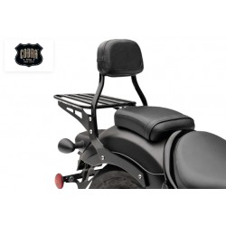 Respaldo Mini Sissy Bar Negro para Honda Rebel 300/500 17-23