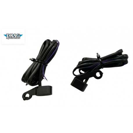 Intermitentes Homologados Led Drag Specialties Negros/Ahumados para HD XL 04-13
