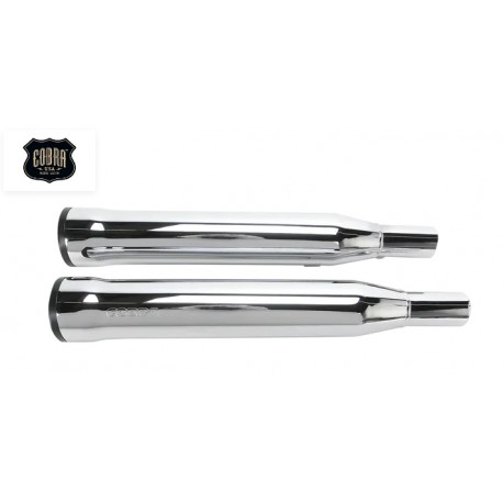 Silenciosos Slip-On Cobra Slash Cut para HD XL 07-13