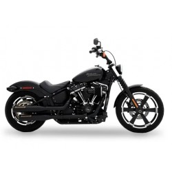 Silencioso Sip-On Rinehart 3.5" para HD Softail 18-24 Negro y Bronce