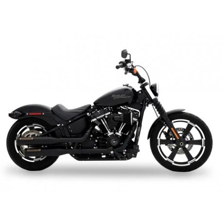 Silencioso Sip-On Rinehart 3.5" para HD Softail 18-24 Negro y Bronce