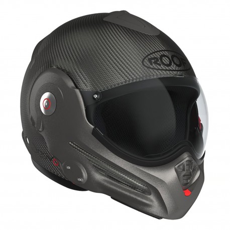 Casco Modular Homologado Roof Desmo 3 Carbono Negro Mate